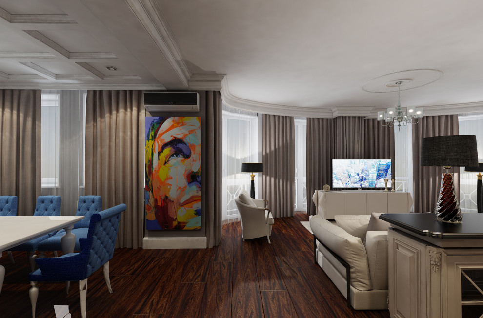 Обложка проекта: НЕОКЛАССИКА (гостиная)