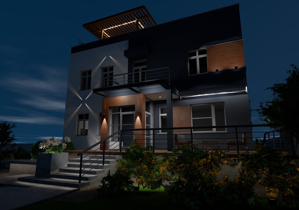 Реконструкция дома в городской среде. Екатеринбург.