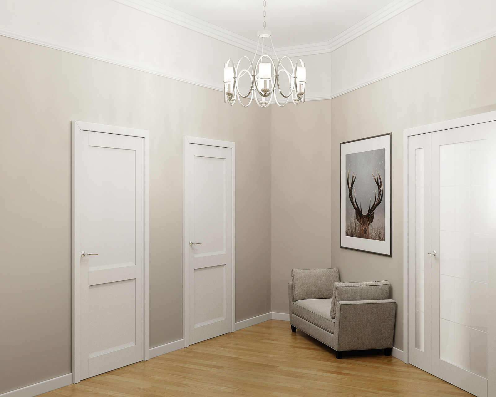 Нордический интерьер с элементами неоклассики