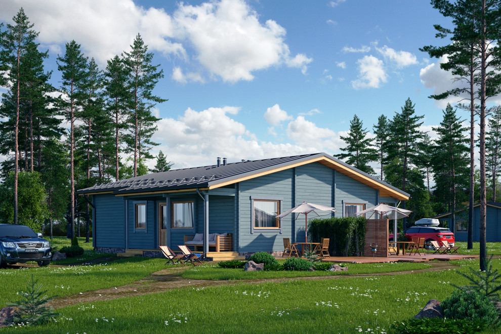 Дом из клеёного бруса сезонного проживания "Базис 1"