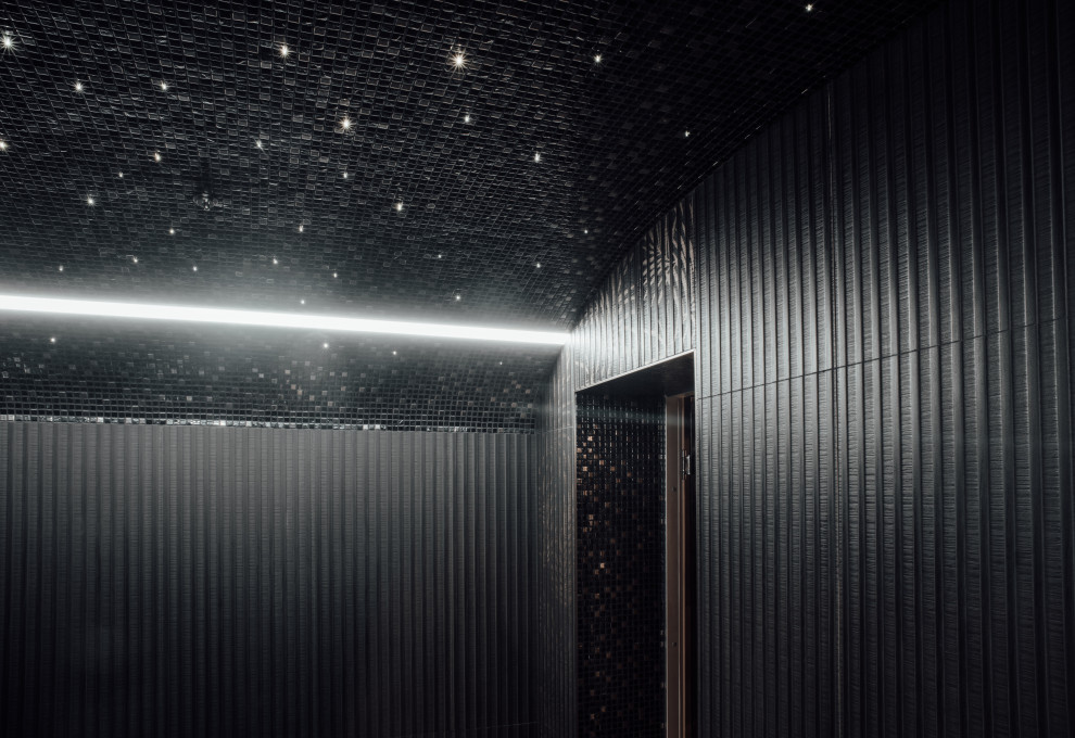 Черный хамам с звездным небом.