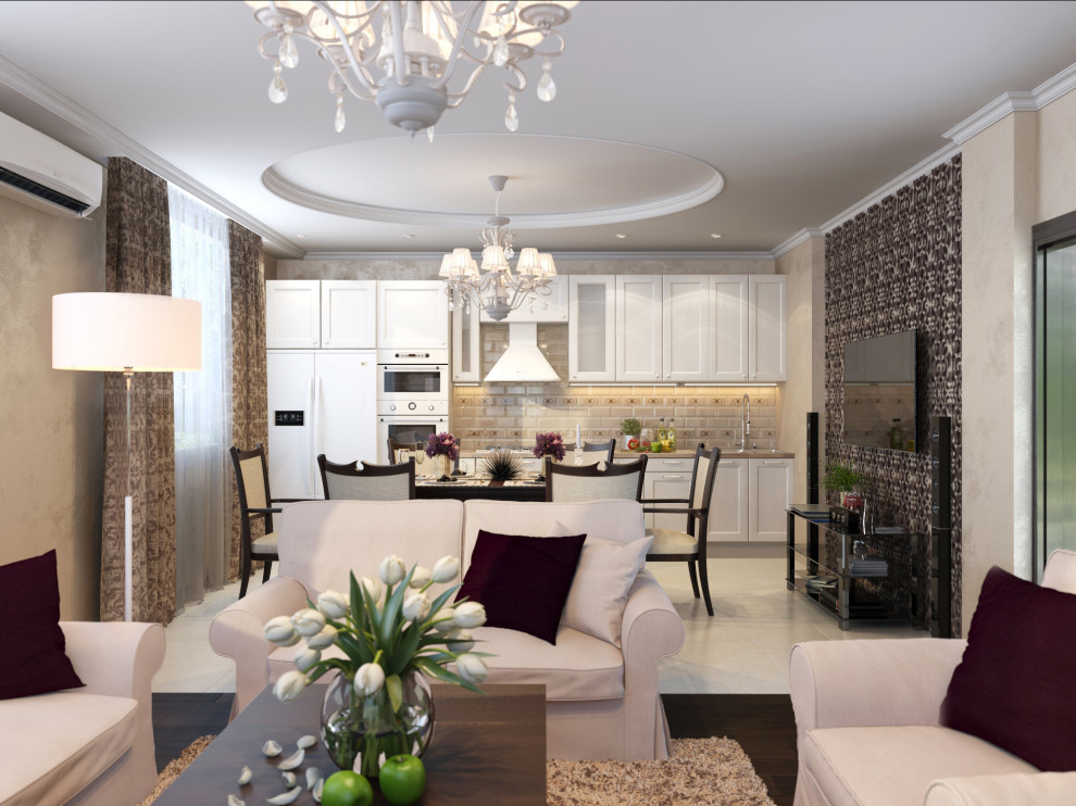 Проект двух комнат в коттедже