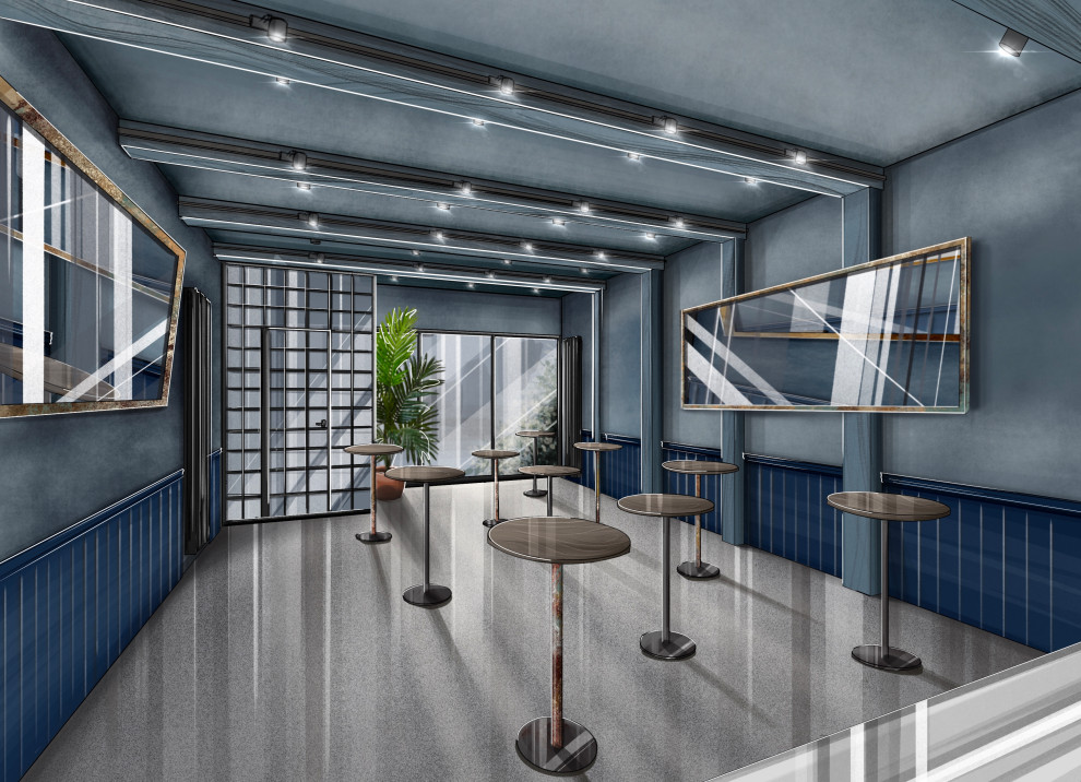 Обложка проекта: Визуализация зала места быстрого питания