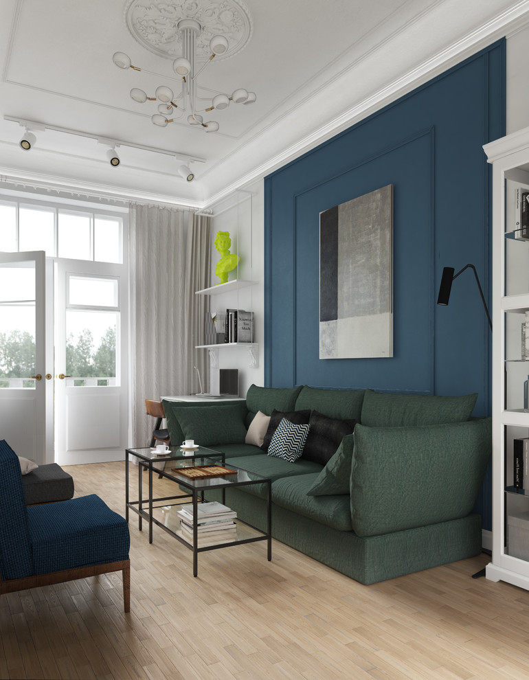 Белая квартира в сталинке с элементами лофта