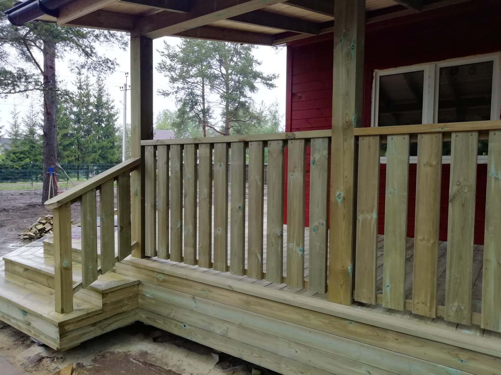 Терраса с навесом в Ульяновке