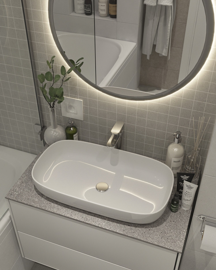 Ванная комната в ЖК "Северная долина"