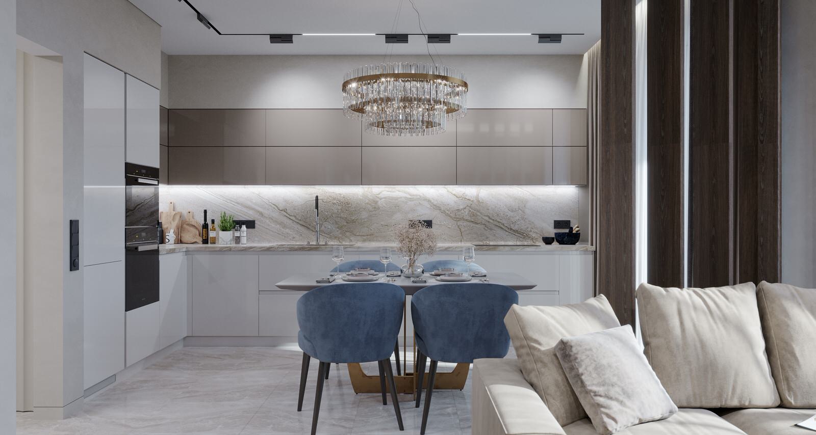 Проект оформления интерьера квартиры 90 кв.м.