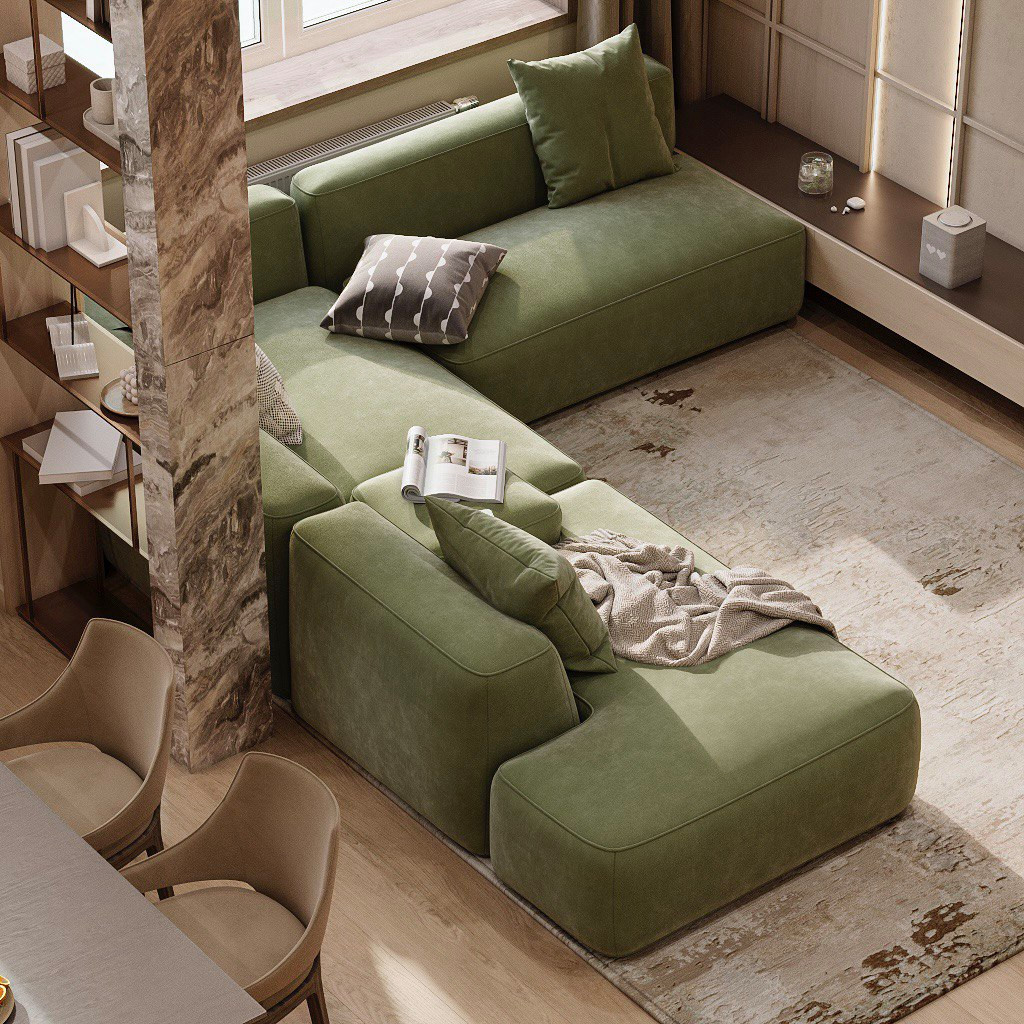 Современный интерьер для молодой семьи, 100 м2