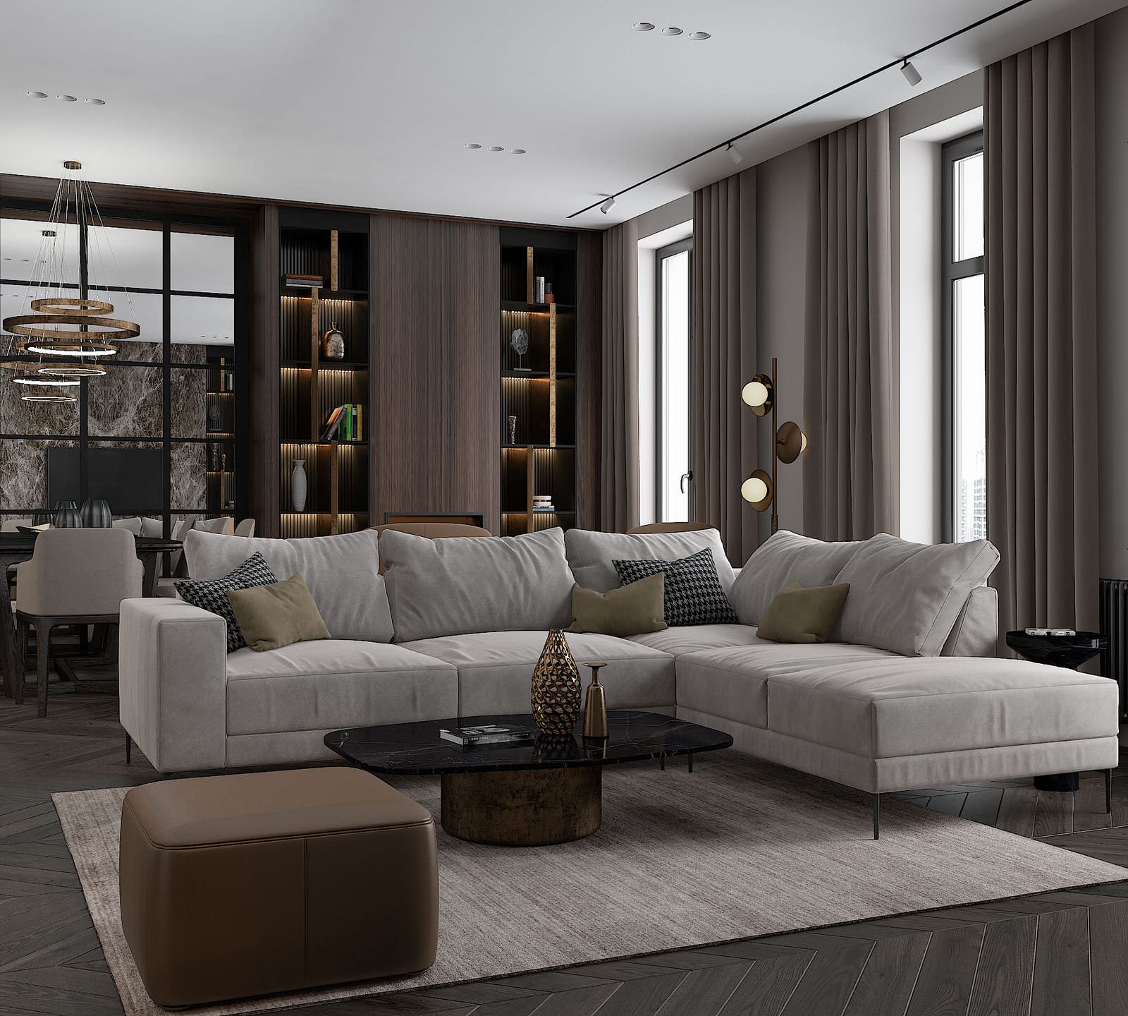 Дизайн проект квартиры 78м2 ЖК "Резиденция Композиторов"