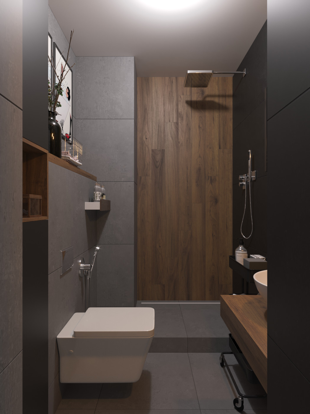 Маленький санузел.