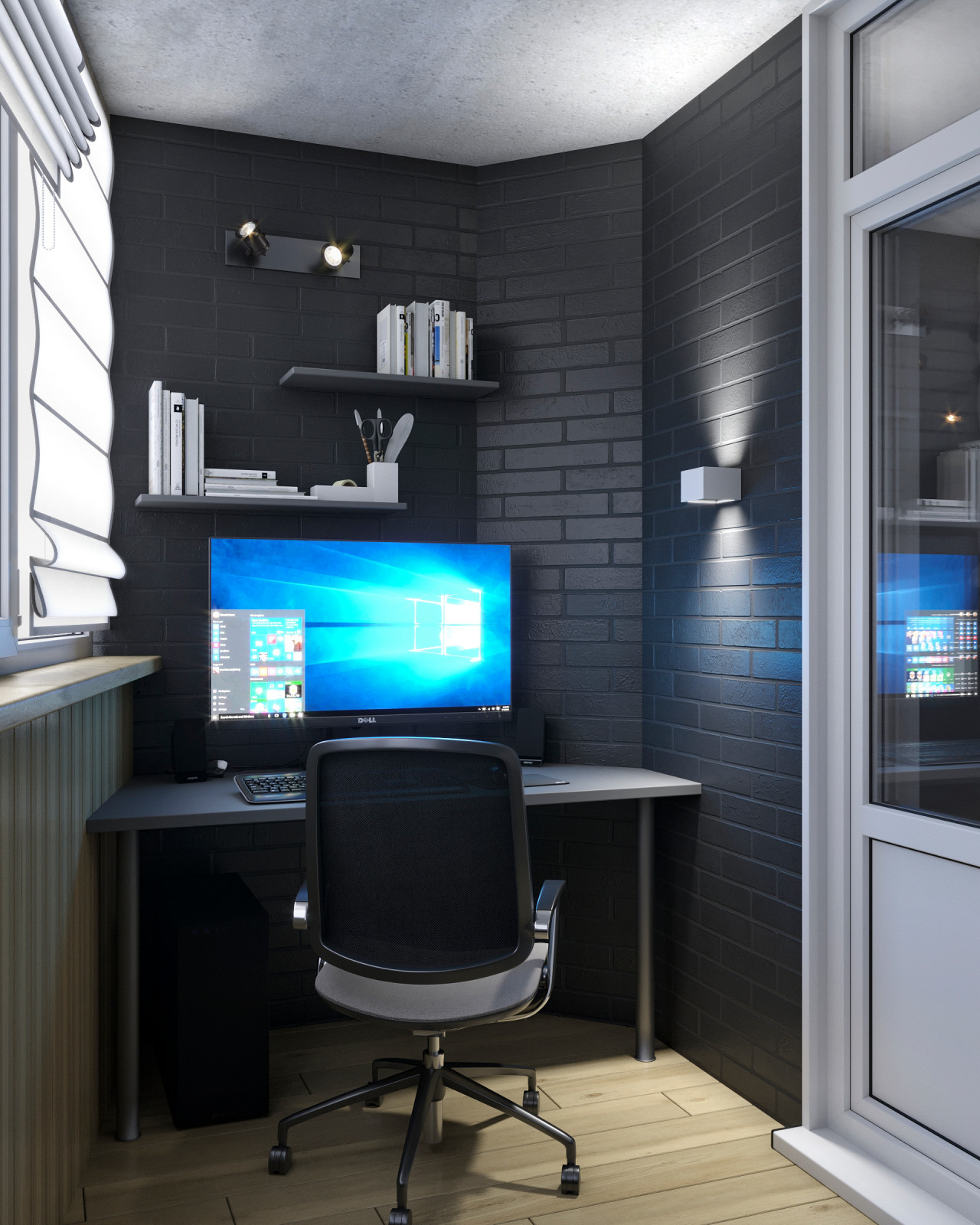 Квартира студия в стиле лофт для молодой пары в г.Ростов-на-Дону