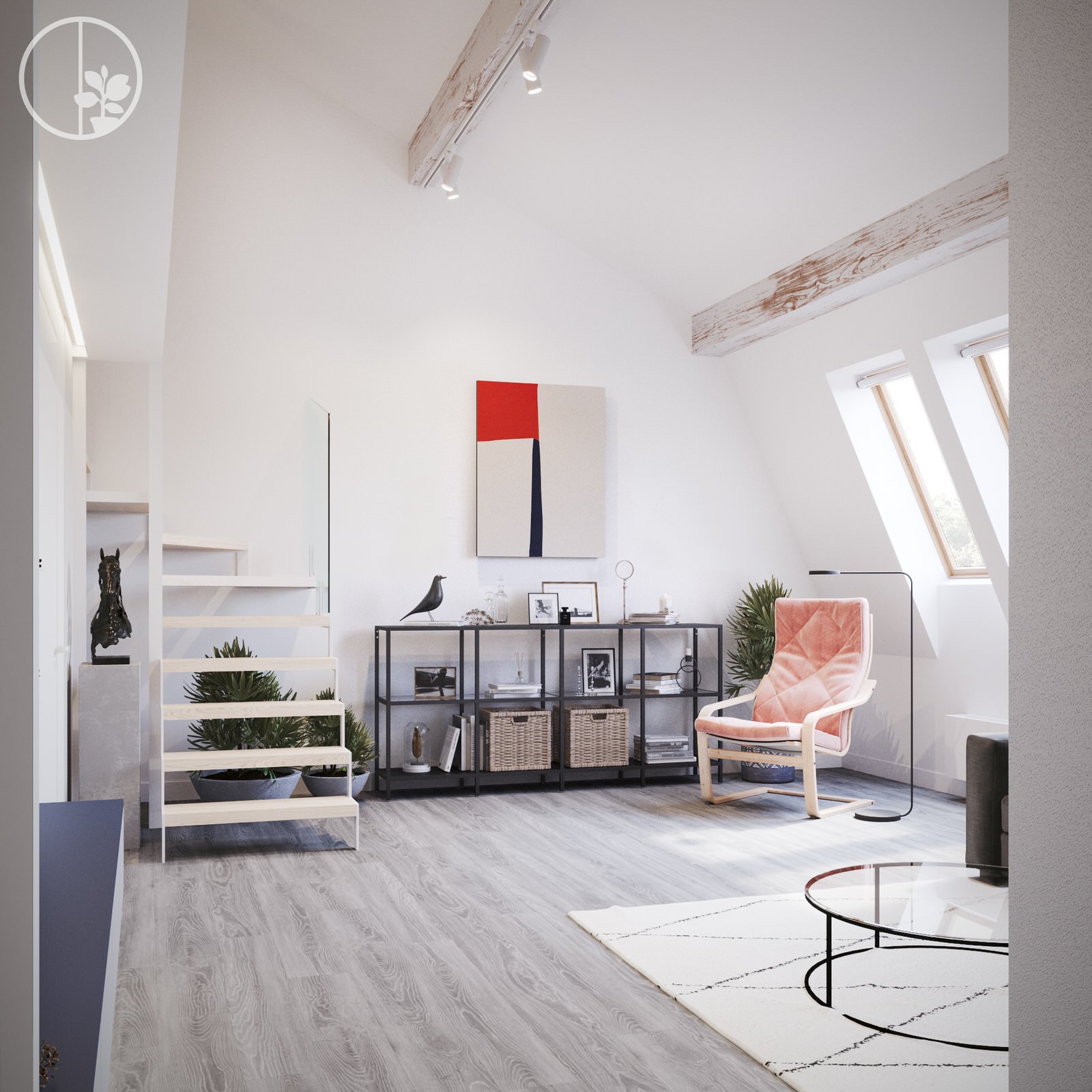 Обложка проекта: Квартира на мансардном этаже ЖК "пригородный простор"