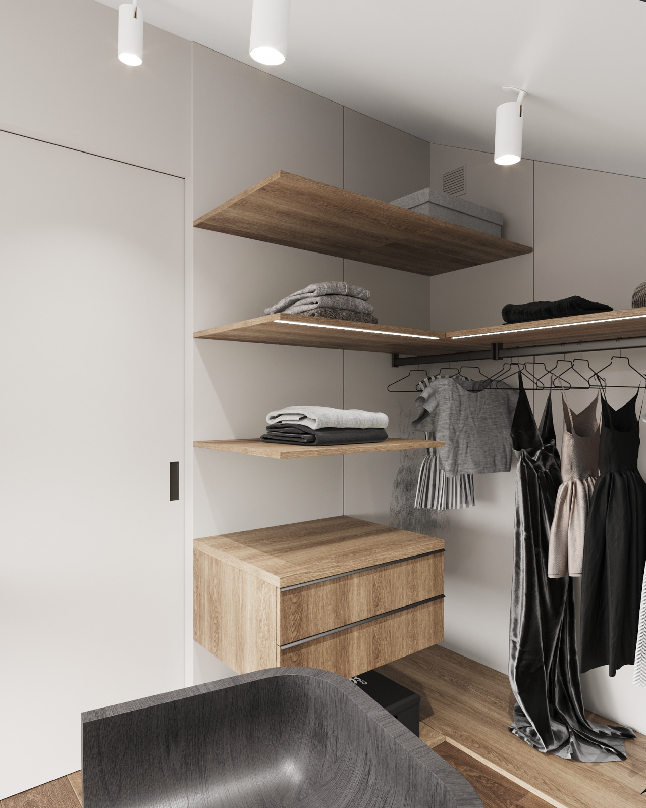 Дом 268м2. Гардеробная