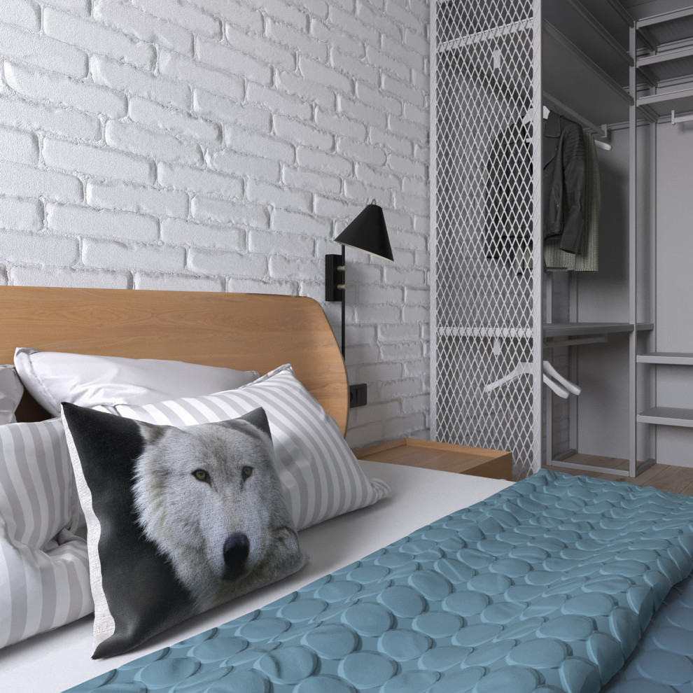 3d-визуализация "Эклектичный лофт" (оформление интерьера от Zeworkroom)