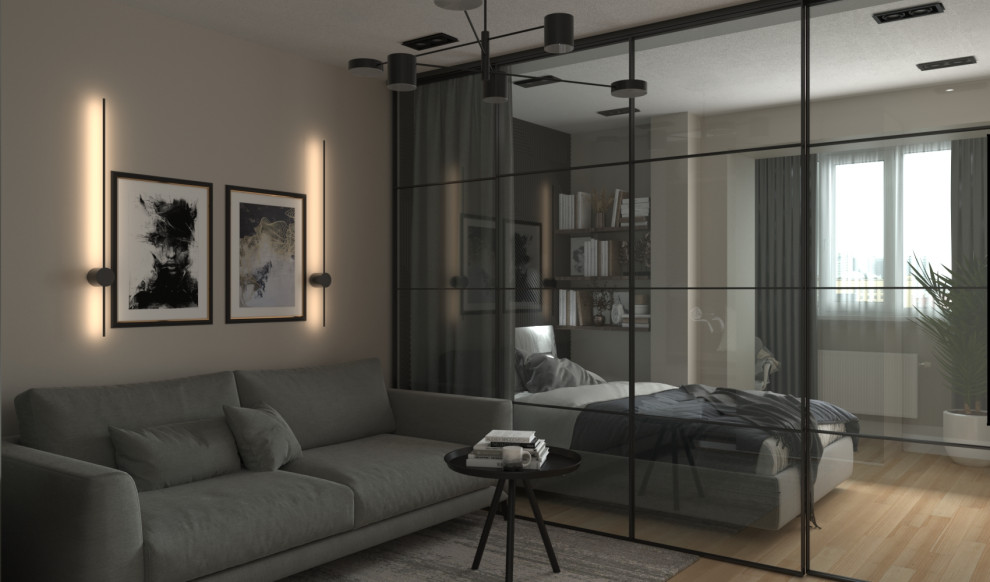 Дизайн-проект спальни/гостиной