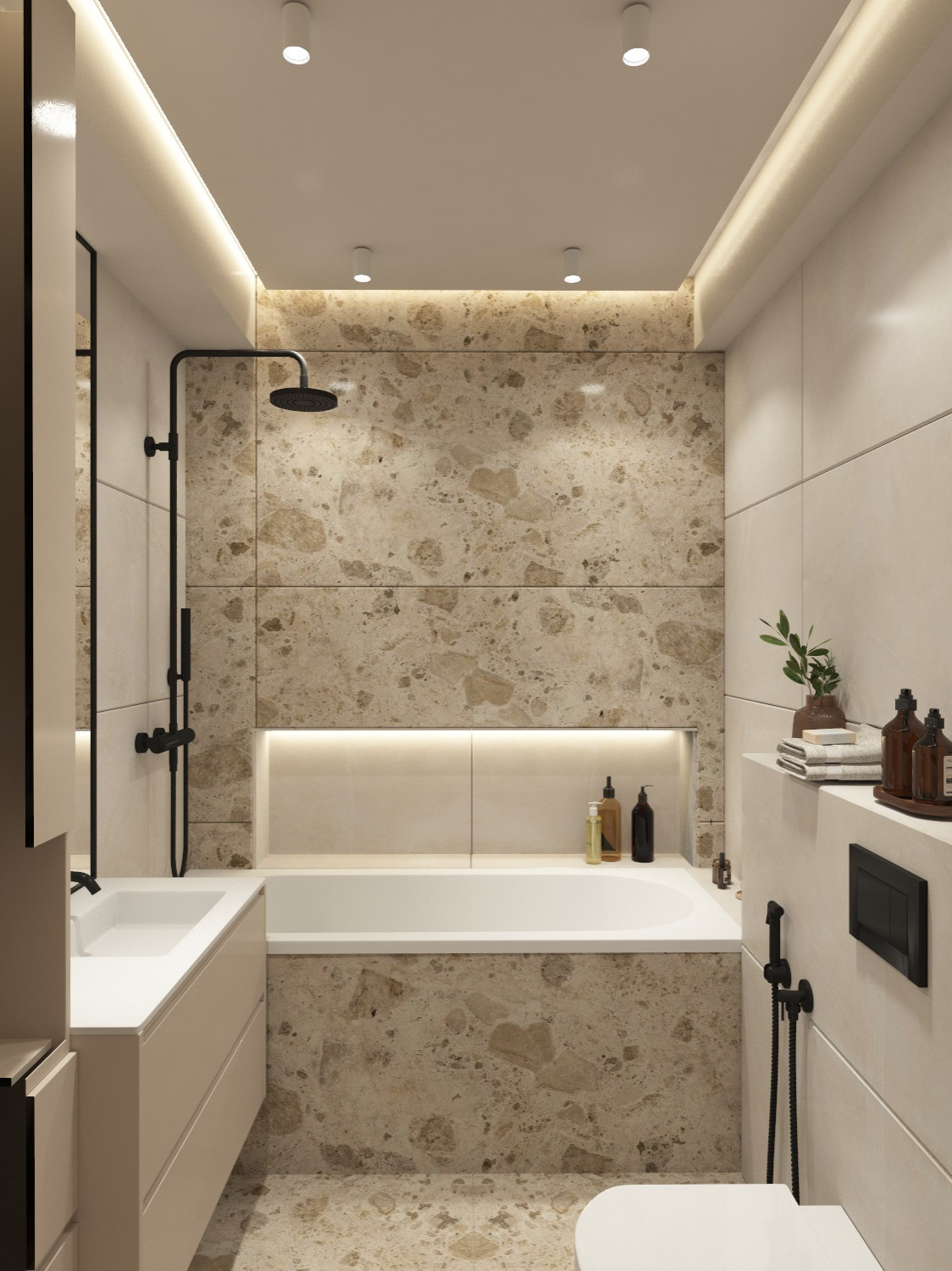 Нюдовый с акцентами