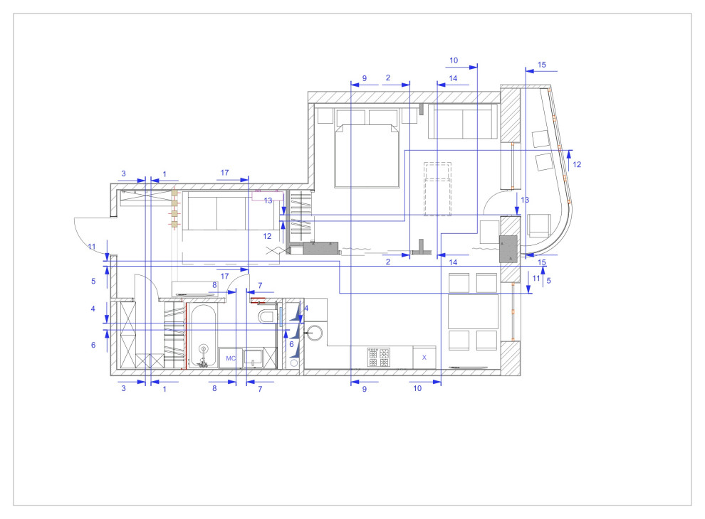 Рабочая часть; квартира в Реутово
