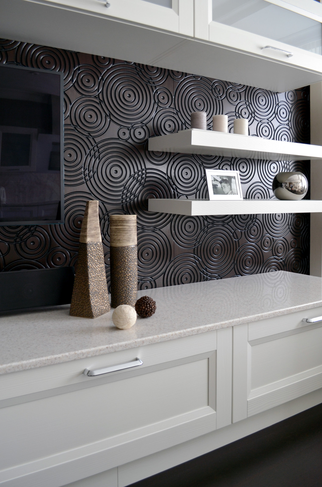 Акцентная стена в гостиной