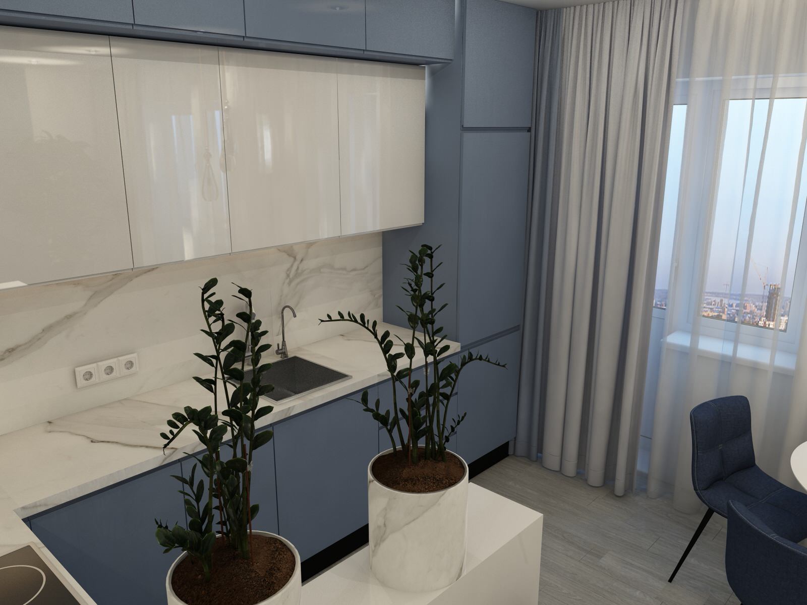 Кухня гостиная