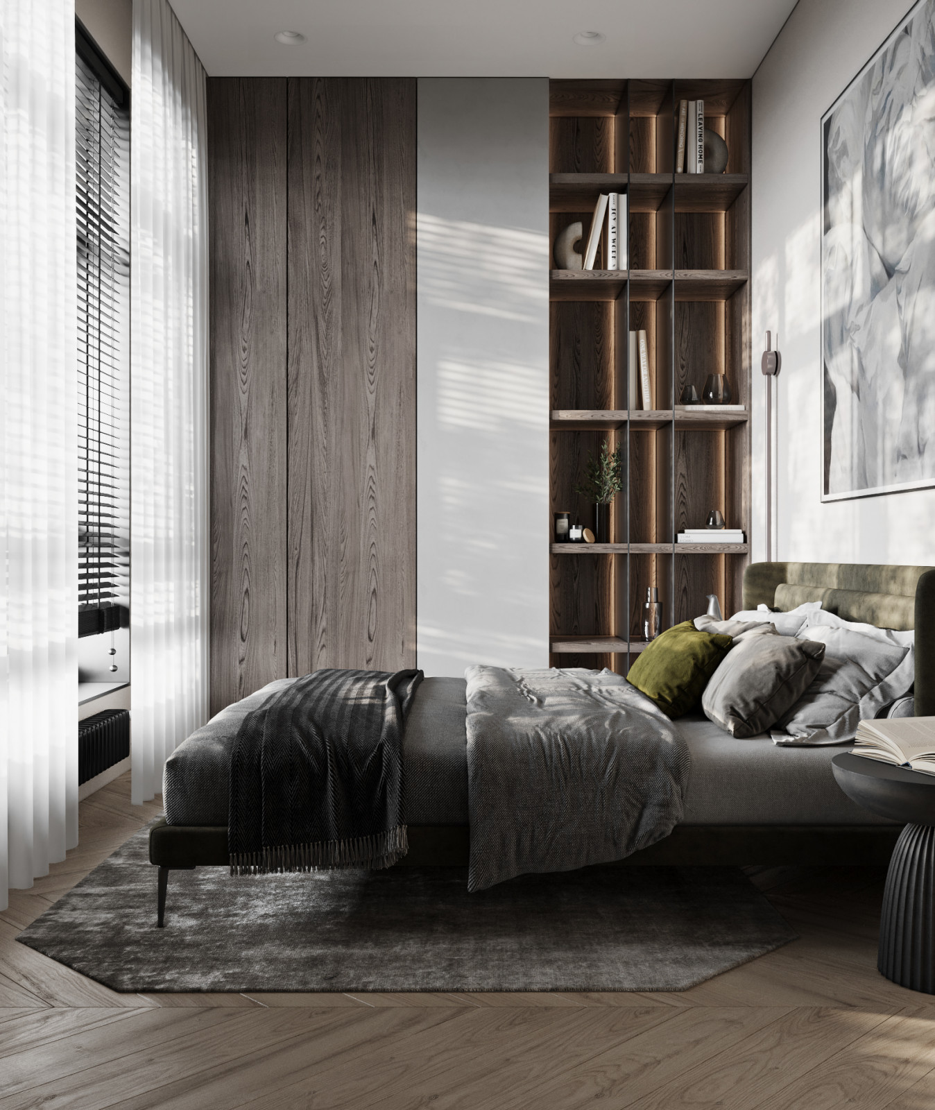 Гостевая спальня в таунхаусе в поселке Новорижский, 277 м2