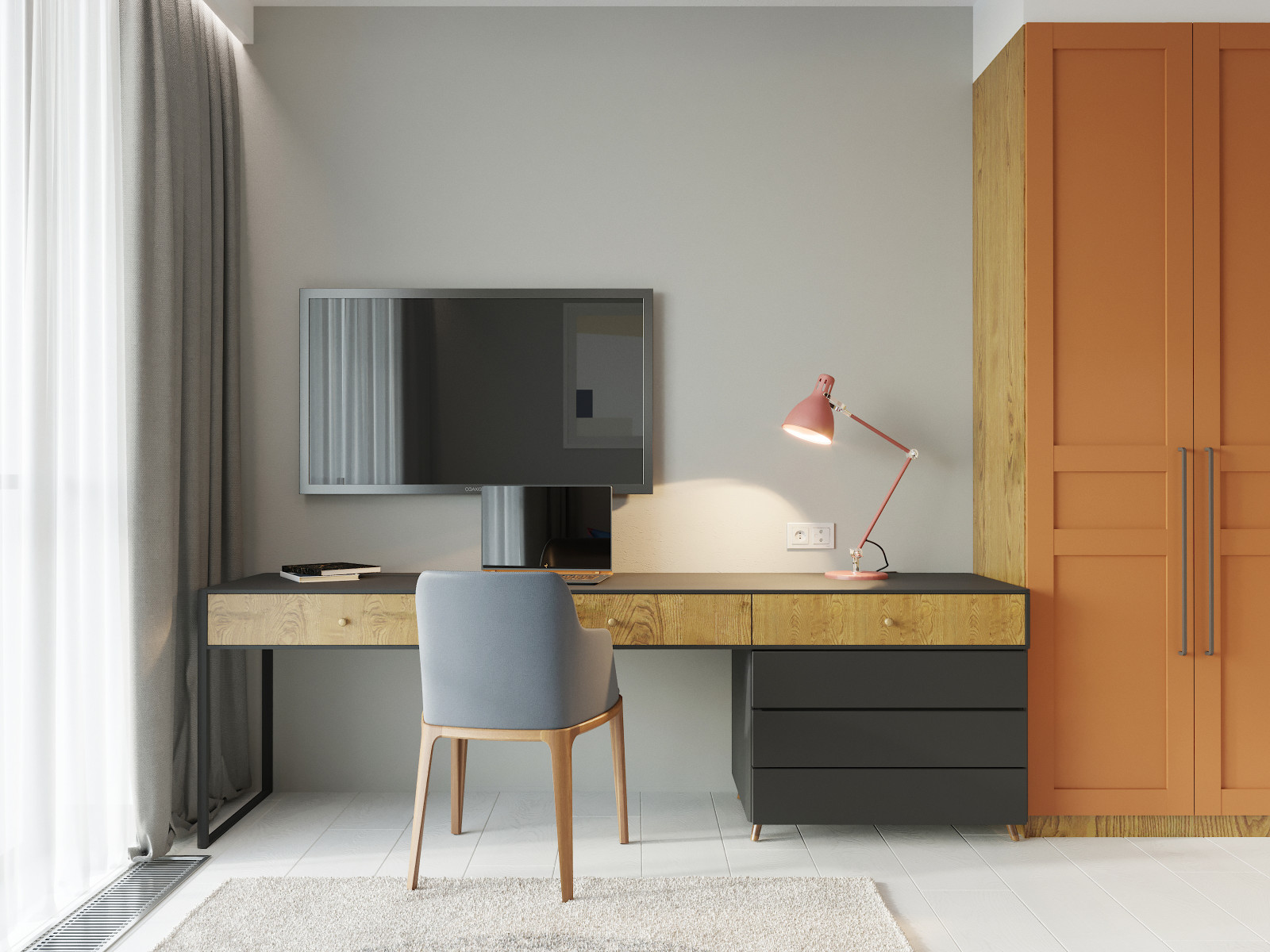 Обложка проекта: Номер SMART в современном стиле в апарт-отеле PRIME RESIDENCE