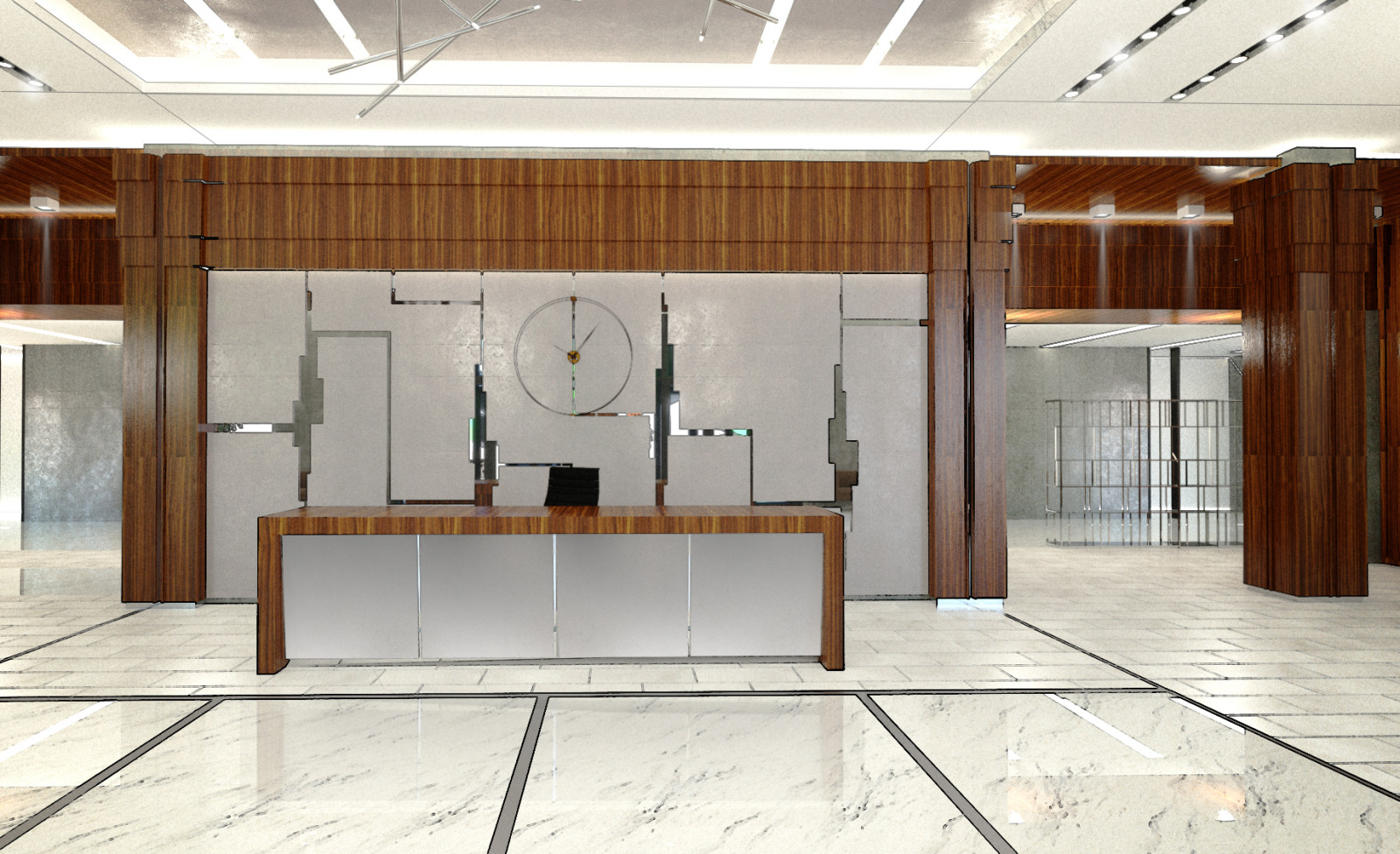 входной холл жилого дома премиум класса(проектное предложение)