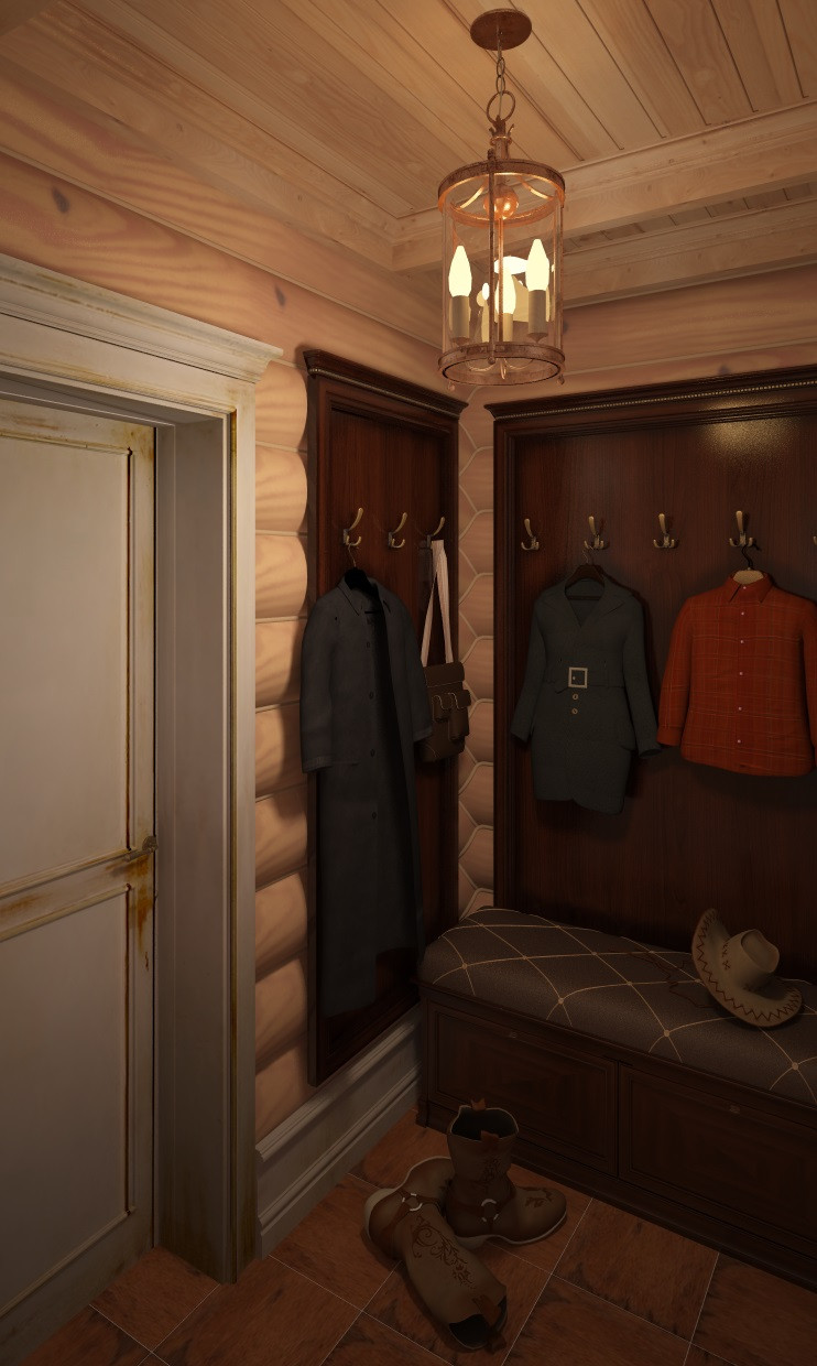 Обложка проекта: Дизайн дома из оцилиндрованного бревна