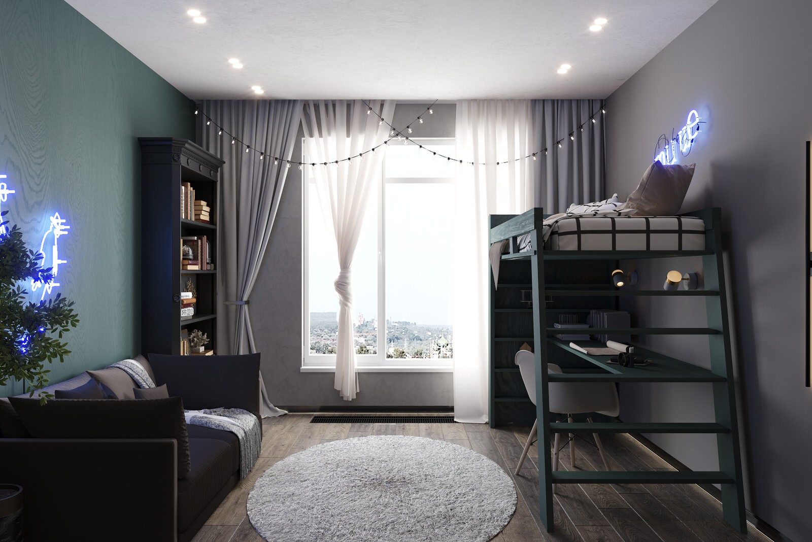 Двухуровневая квартира в Курске