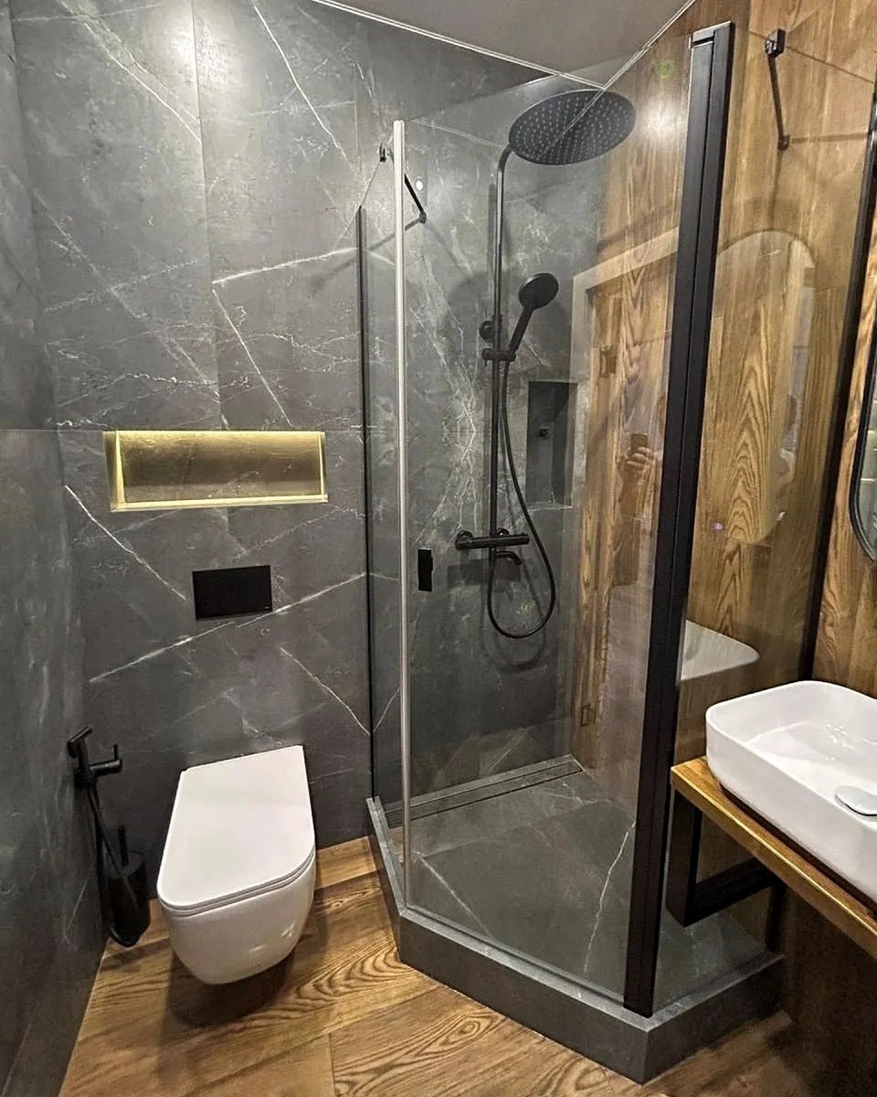 Санузел и ванная комната "Черно-Белое"