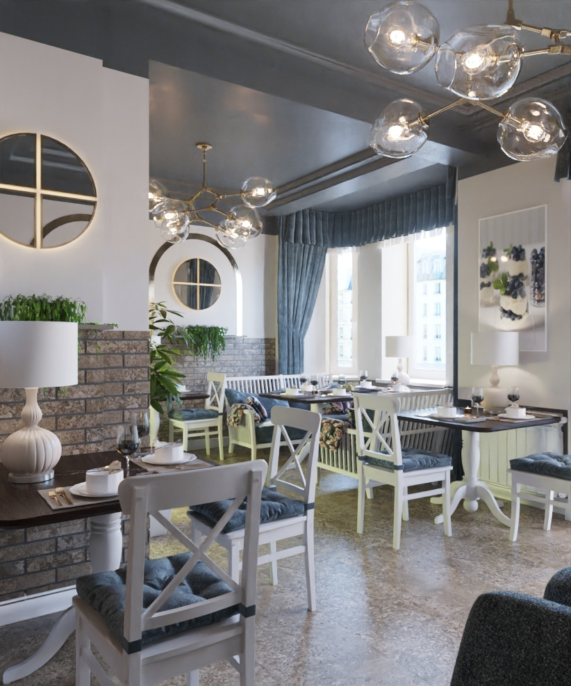 Restaurant_001_интерьер ресторана "Сладкое счастье"