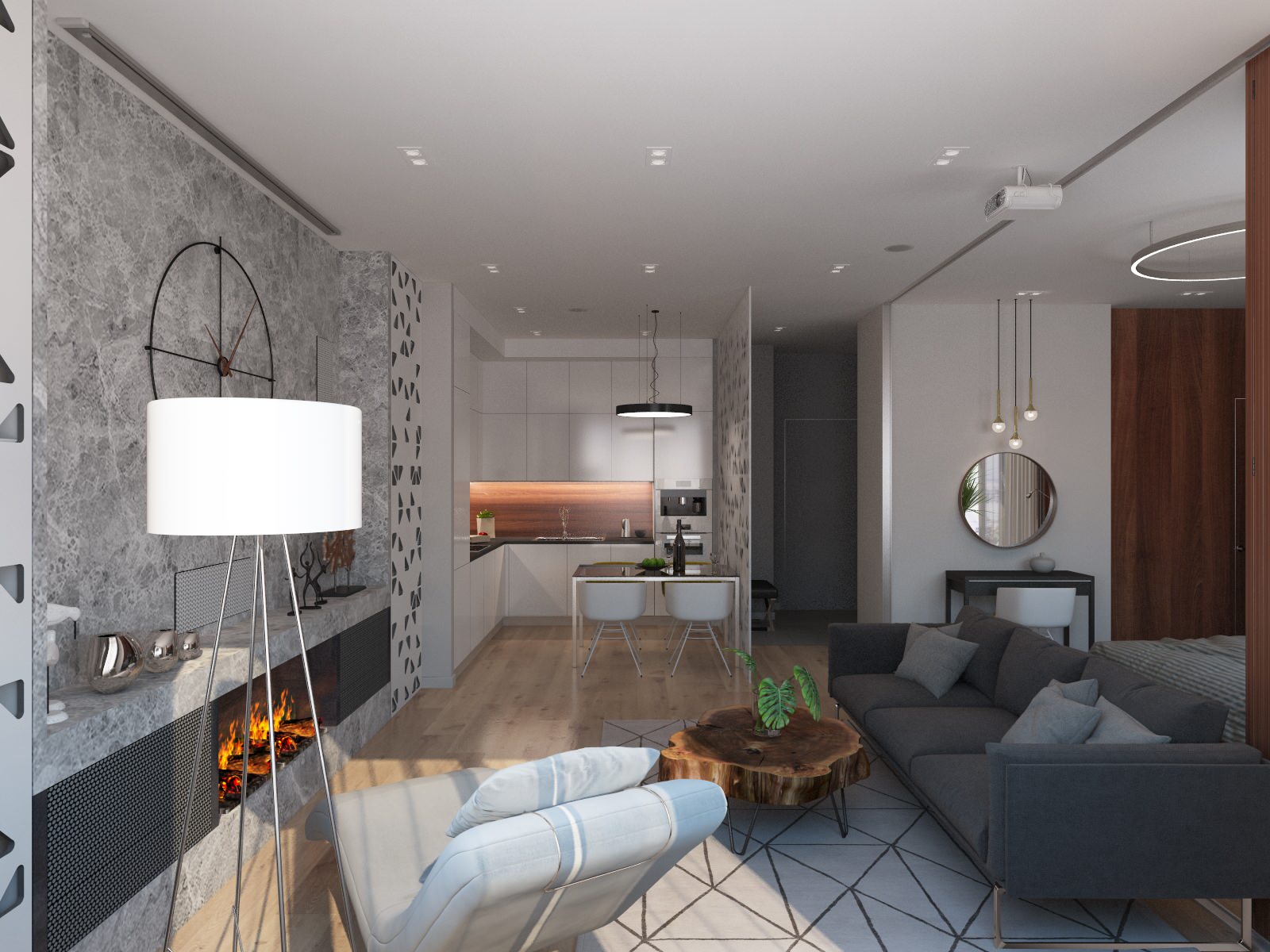 Спальня-гостиная