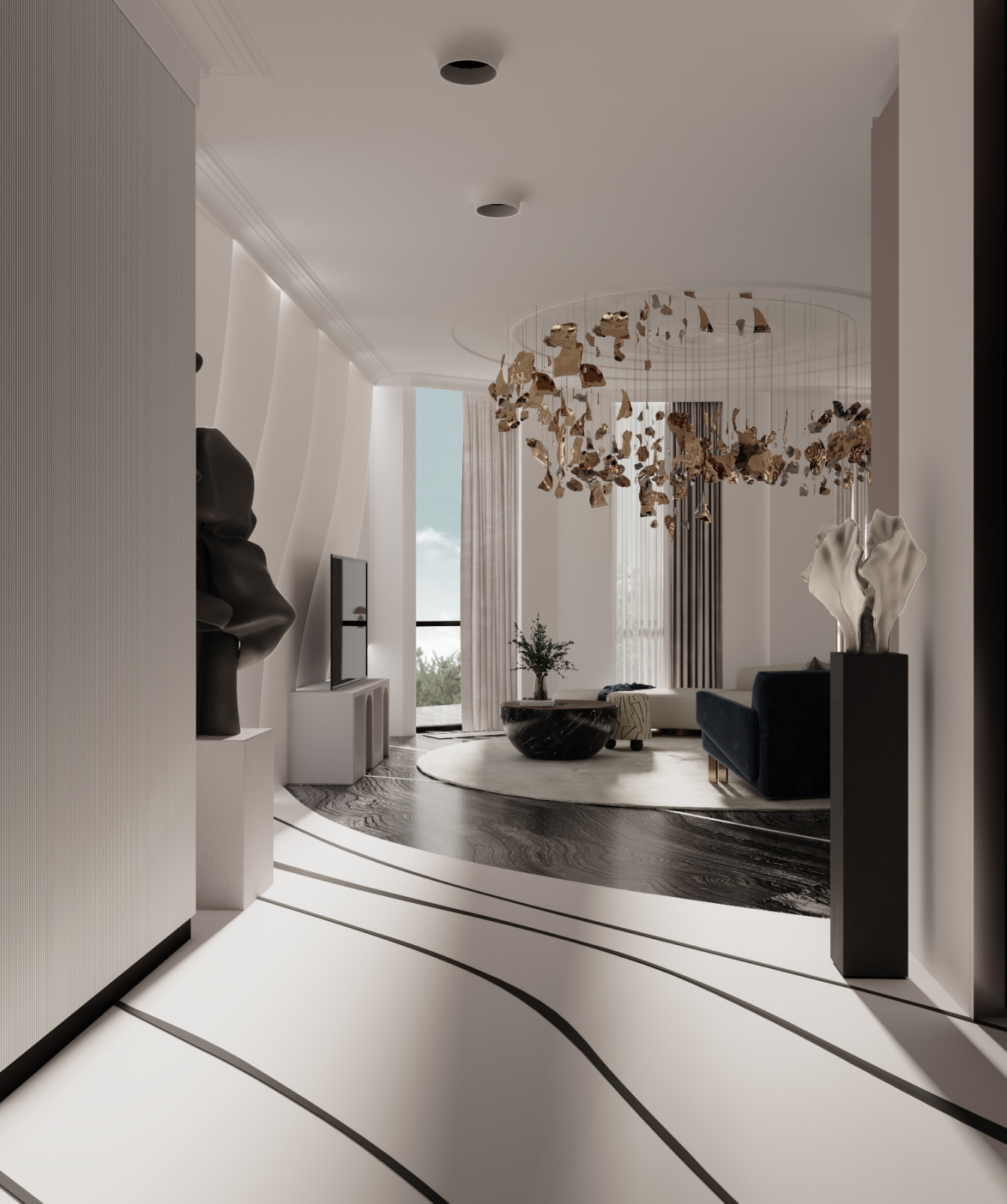 Интерьер квартиры 150 кв. м в ЖК «Плотничный» в Нижнем Новгороде