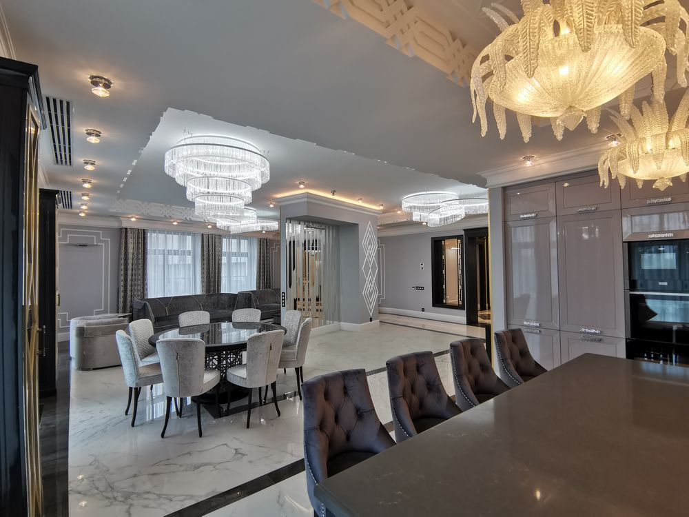 Ремонт четырехкомнатной квартиры площадью 276 кв.м в стиле Ар-деко