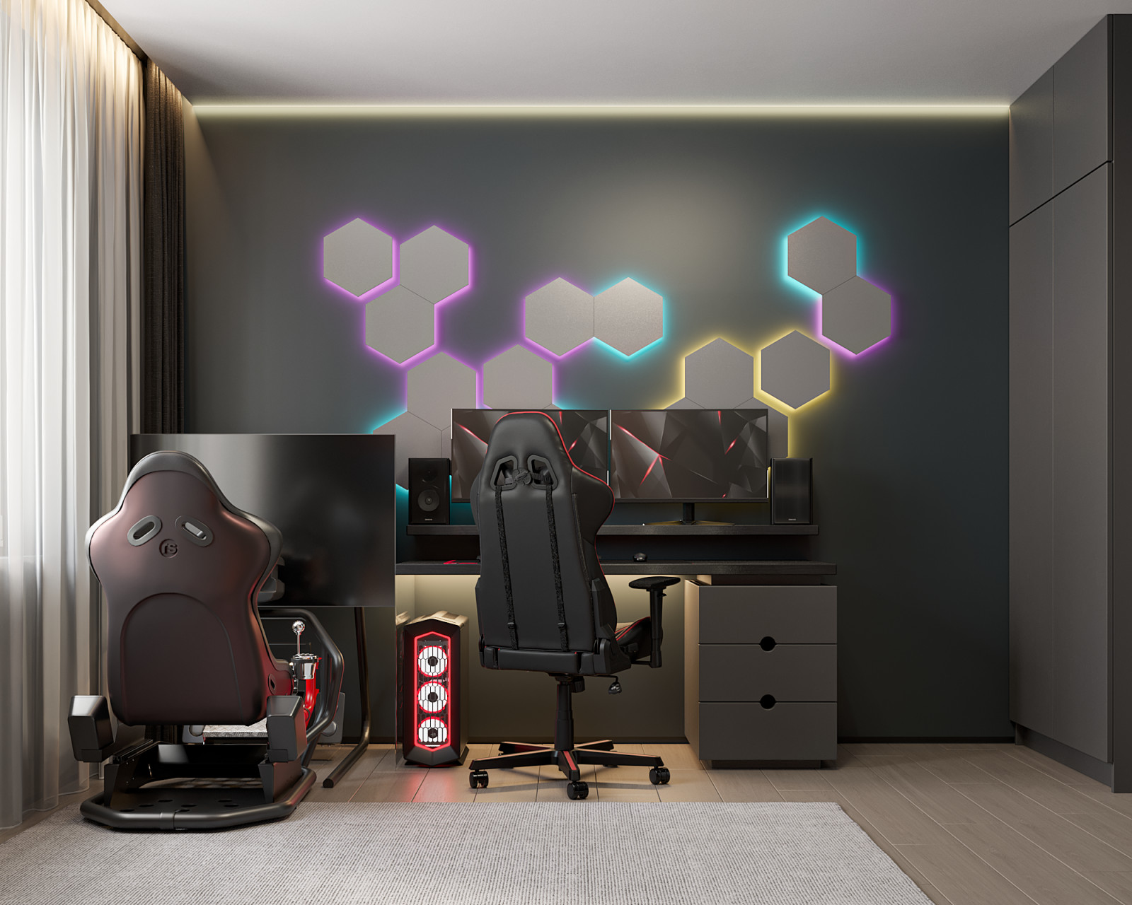 Обложка проекта: Кабинет для работы и игр