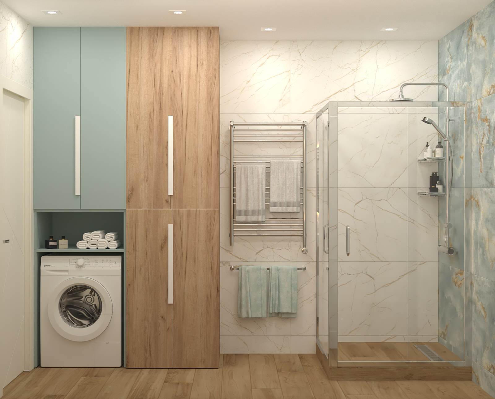 Небесный синий