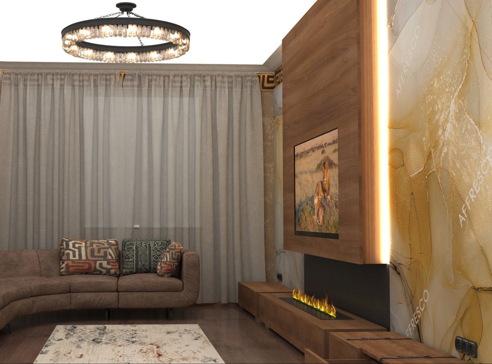 Уютная гостинная