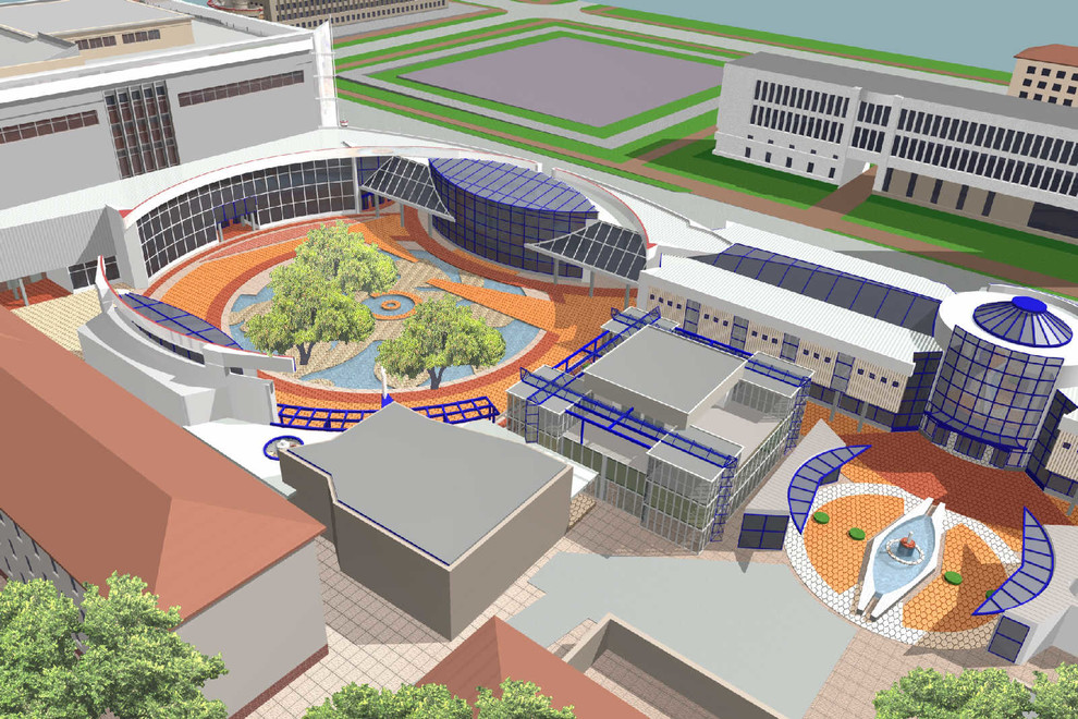 Дизайн экстерьера торгового комплекса