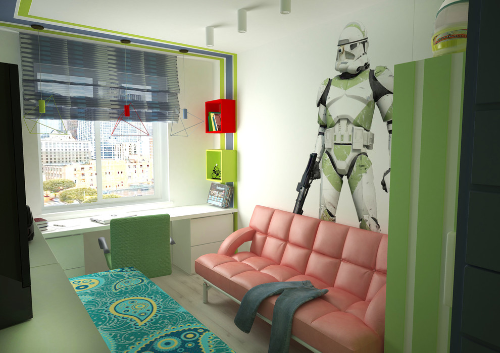 Современная функциональная квартира для семьи с тремя детьми