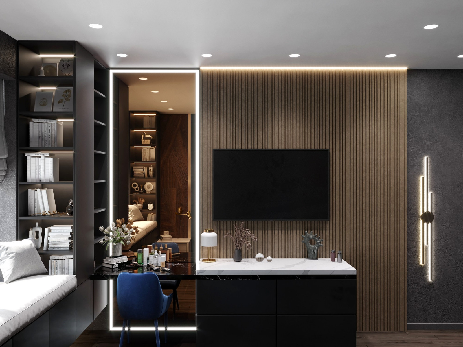 Квартира в серых тонах