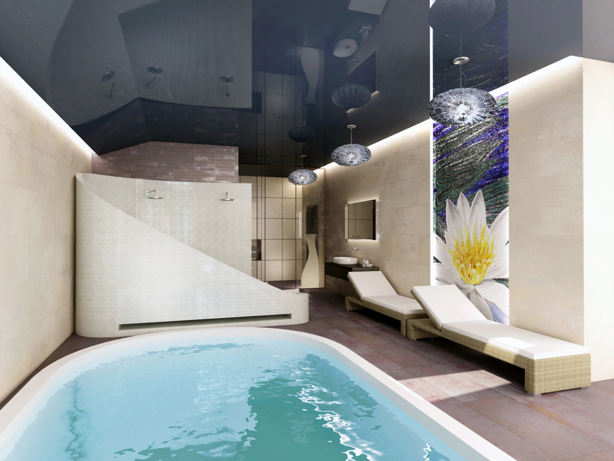 Lounge-терраса  и  SPA  частного дома