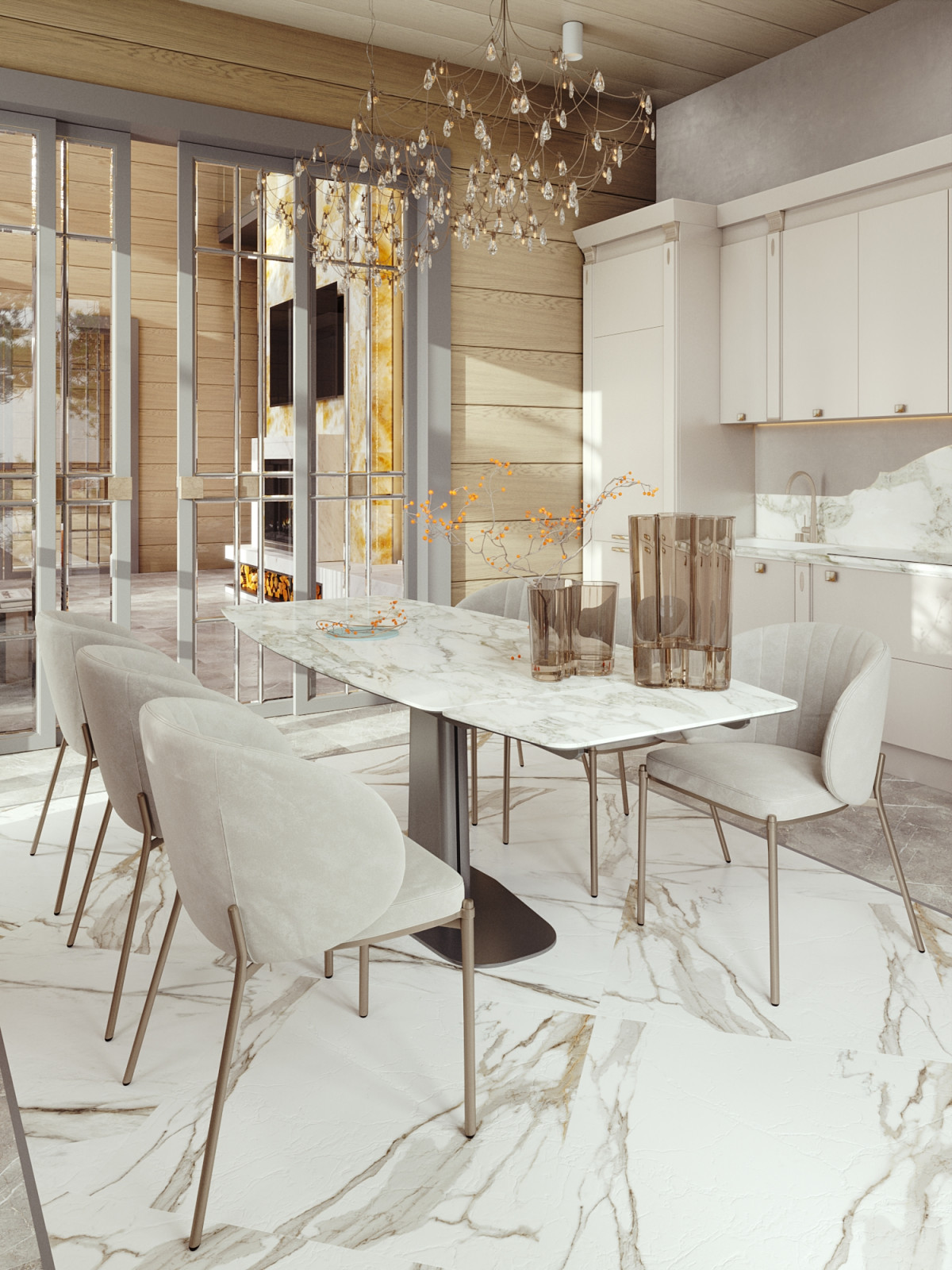 Интерьер загородного дома.