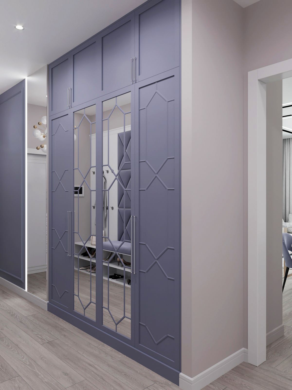 Квартира для большой семьи в леденцовых оттенках