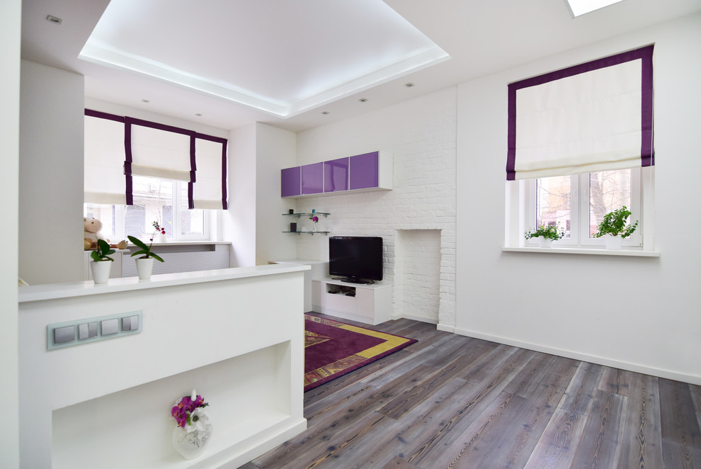 В гостях: Квартира для молодой семьи в лавандовых тонах