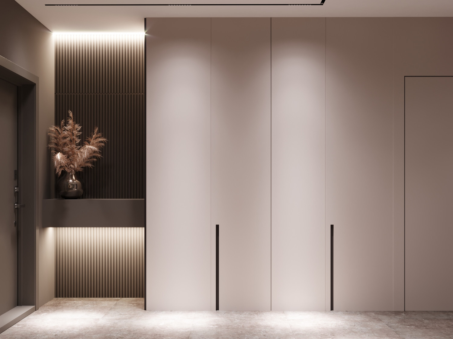 Дизайн прихожей в ЖК Галактика Pro