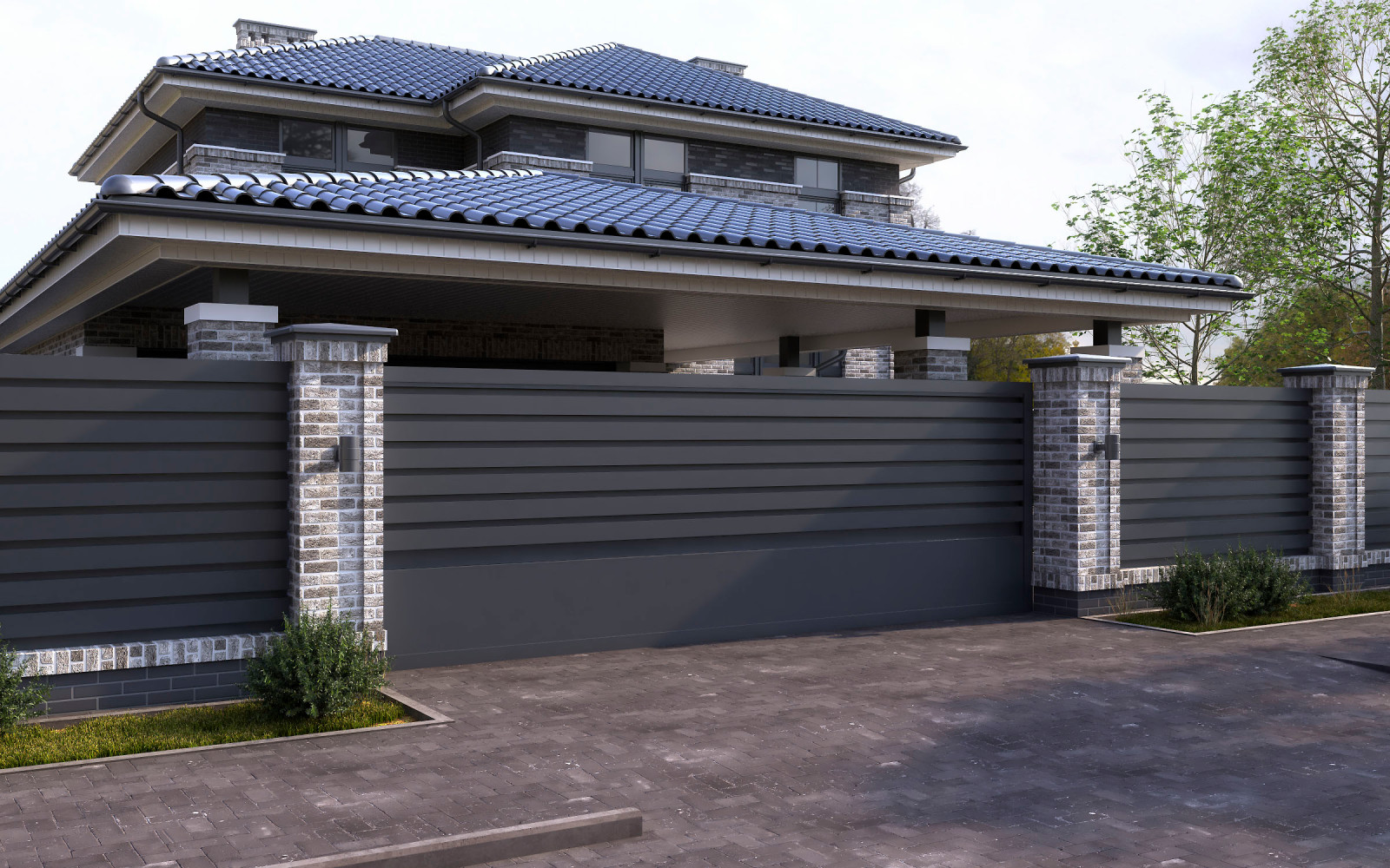 Обложка проекта: Проект дома в стиле Фрэнка Райта