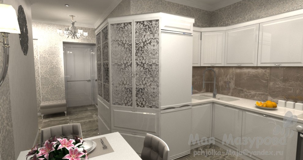 57,6 кв.м. благородной монохромности