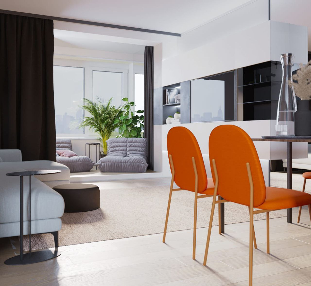 Обложка проекта: 4х комнатная квартира в заречном