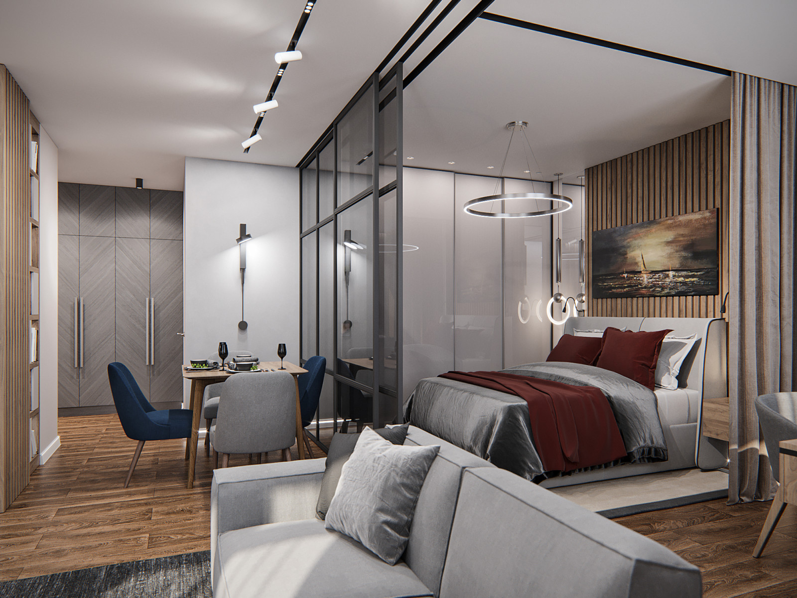 Современная квартира для молодого человека