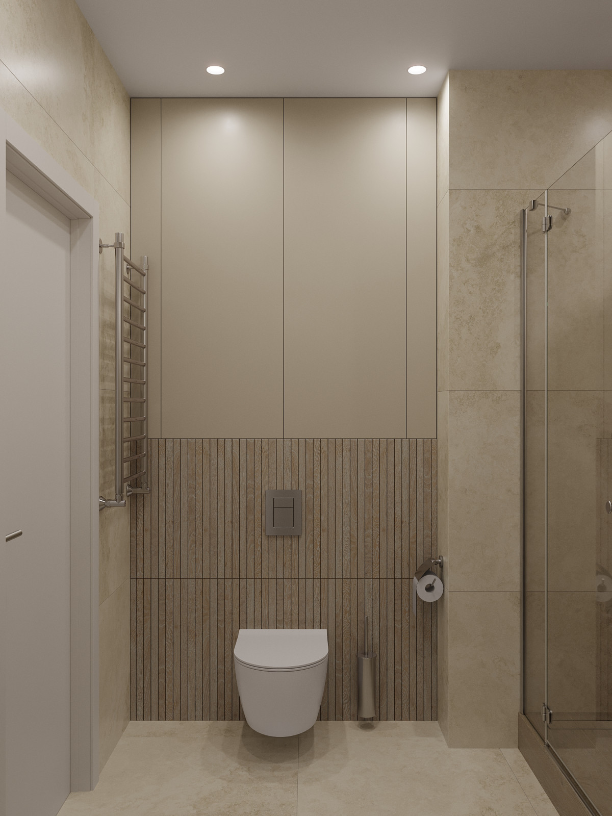 ЖК «Ultra City», квартира в стиле современный минимализм в теплой светлой гамме