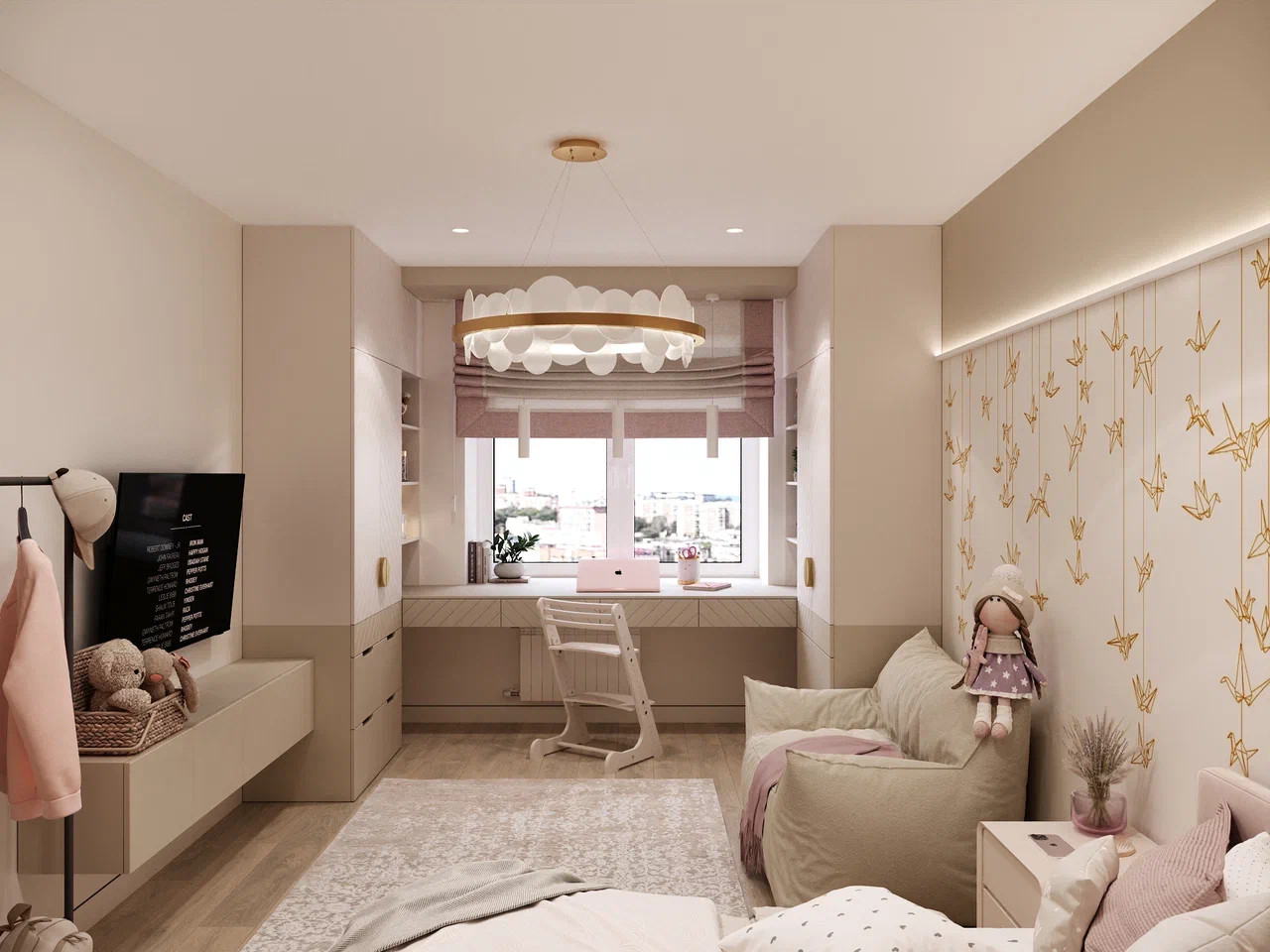 Обложка проекта: Спальня для девочки 16 кв. м.